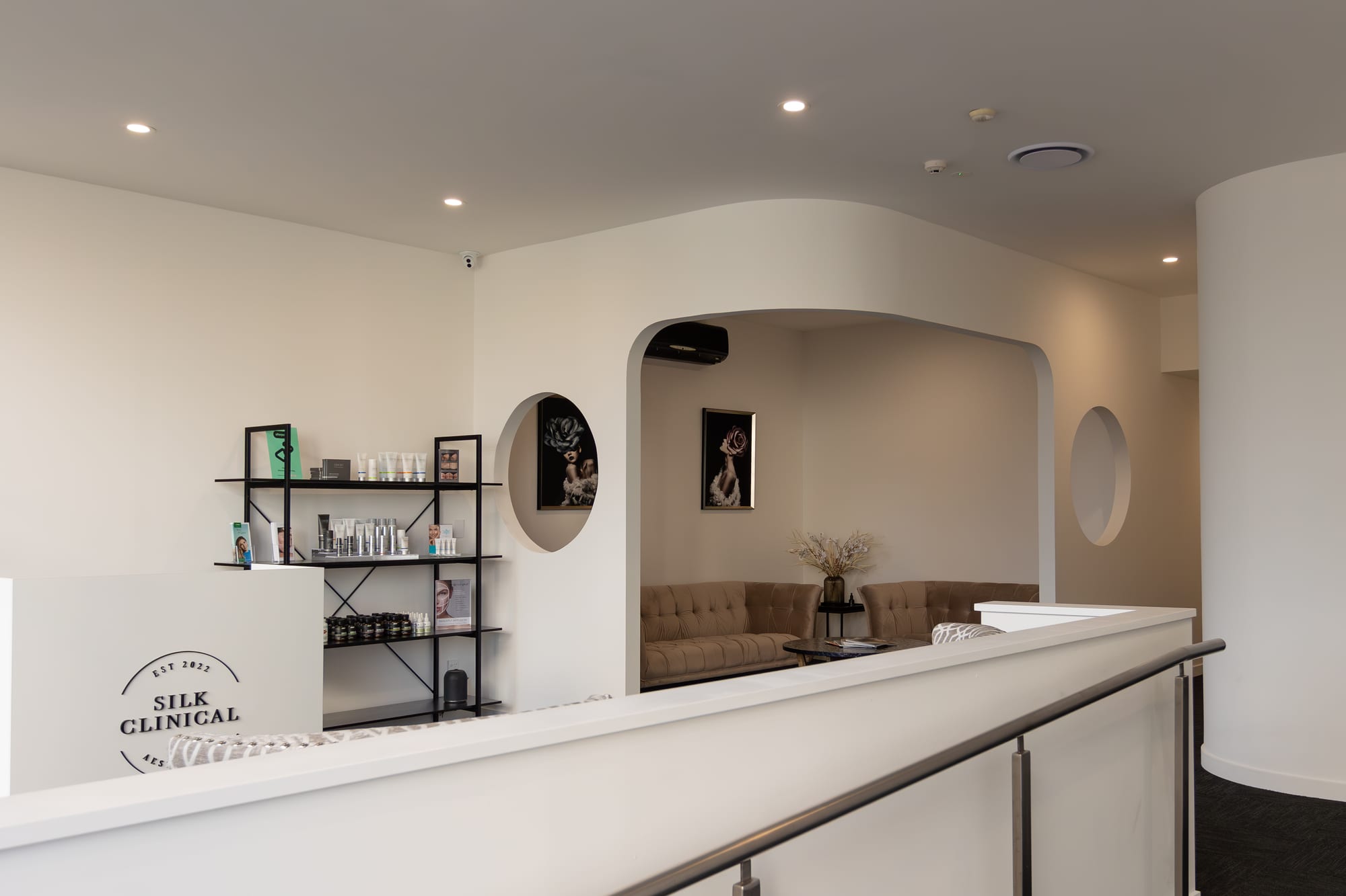 Silk Clinical Aesthetics reception and lounge